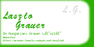 laszlo grauer business card